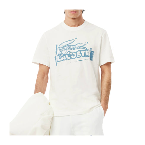 Lacoste T-shirt T-shirt Uomo con maxi stampa stencil 3 - Francavilla Moda
